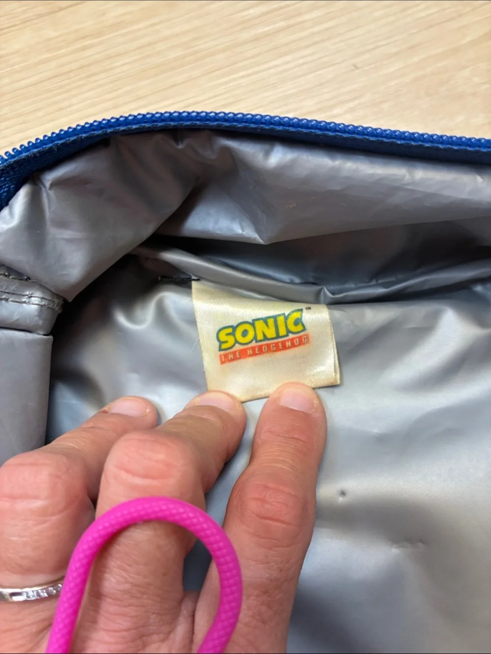 Blue Sonic The Hedgehog Lunch Bag